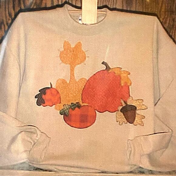 Donnas Unique Fashions DUFPFC19 Pattern Cat In The Pumpkin Patch Holiday - Picture 1 of 5